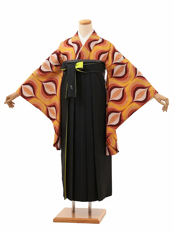 モダンアンテナ　オレンジ花の球根×ブラック 0033/RENCAセレクション