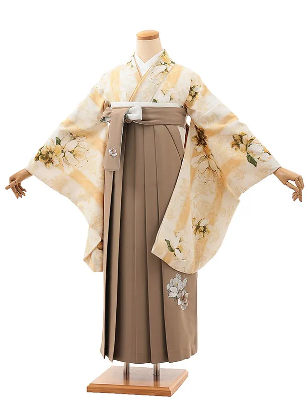 シュガーケイ　ベージュにマグノリア×ベージュ 0039/RENCAセレクション