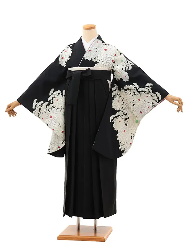 黒に白菊×黒 0048/RENCAオリジナル