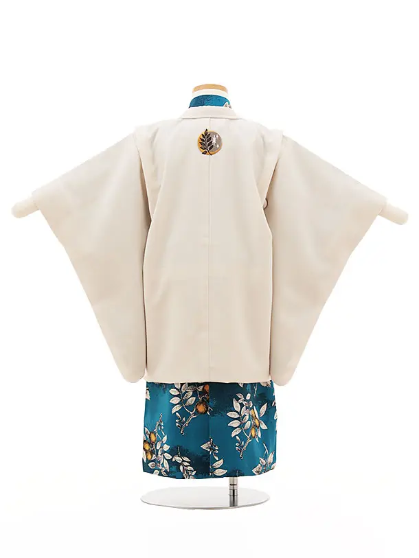 RENCA(3.4歳男児袴)かんたん七五三3030ベージュ×青柄袴