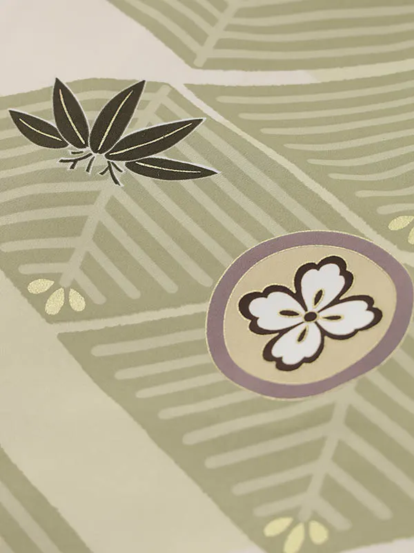 RENCA(5歳男袴)かんたん七五三5012 菱文様と変わり柄xアイボリー袴