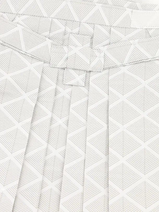 RENCAセレクションかんたん七五三5019ウスサックス　白鷹×ペールグレー袴