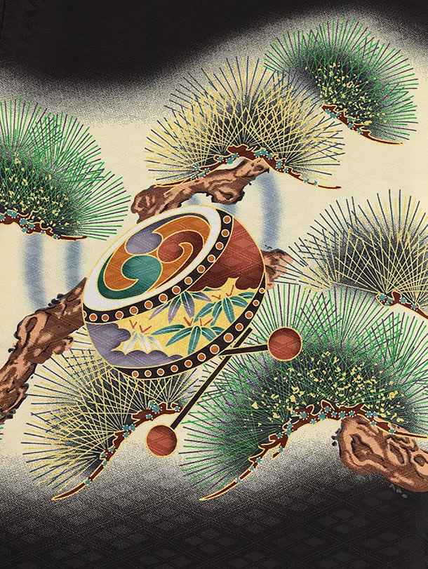 RENCAセレクション(5.6歳男袴)かんたん七五三5042黒兜×金紋袴