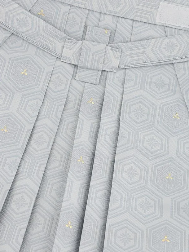 RENCA(5.6歳)5070 かんたん七五三 扇に兜×薄グレー袴