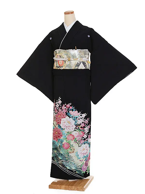 黒留袖レンタル2032 祝四季の花