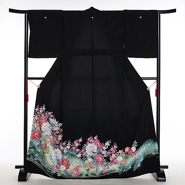 黒留袖レンタル2032 祝四季の花