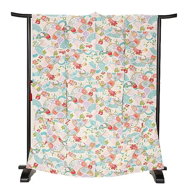 振袖 1106 クリーム古典 四季の花