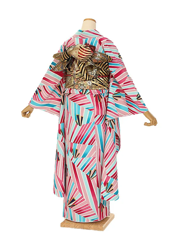 振袖 1109 modernピンク ブルー