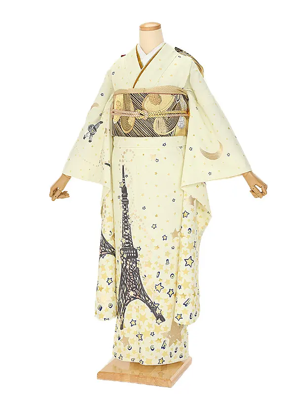 振袖 1111 クリームDreamy  Modern