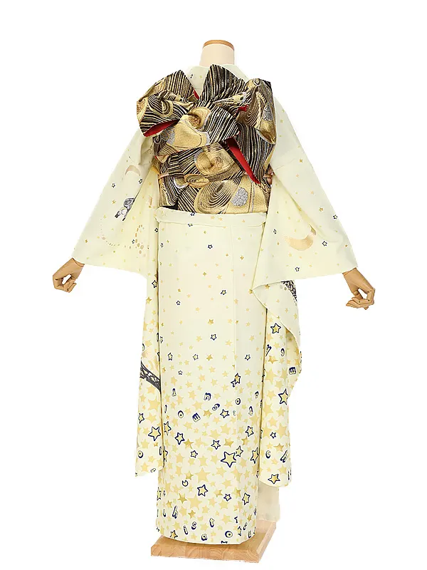 振袖 1111 クリームDreamy  Modern