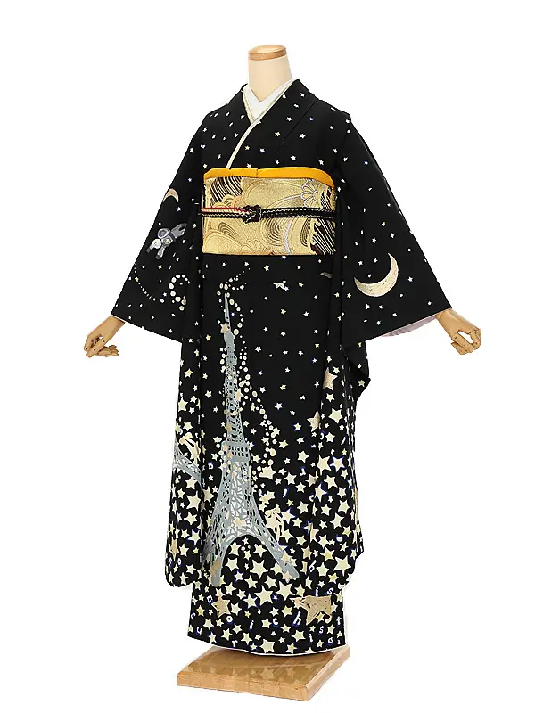 振袖 1112 黒Dreamy Modern