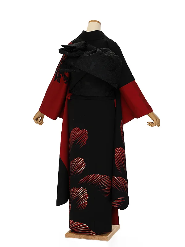 振袖 1115 赤黒stylish