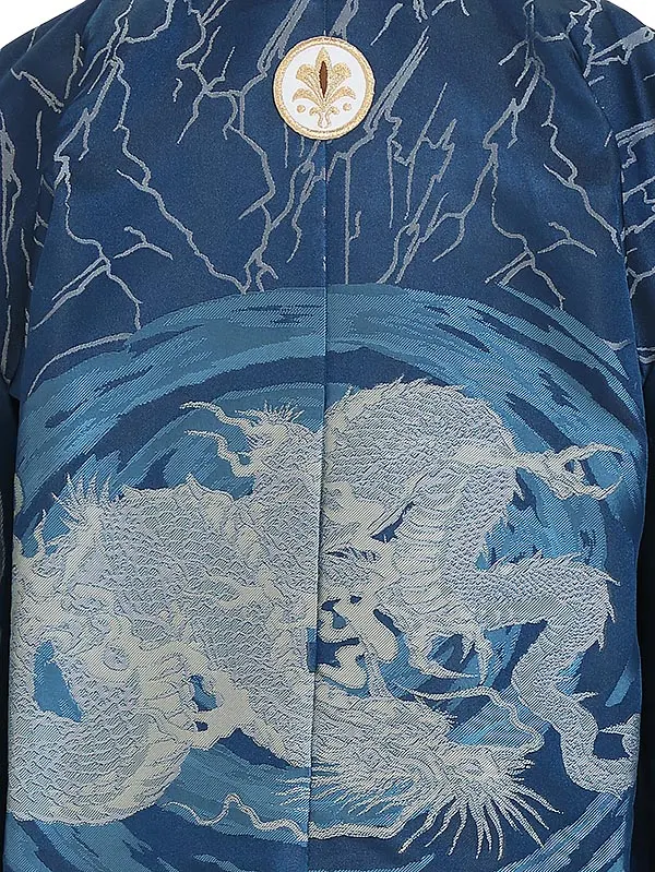 753レンタル  5290 紺メタ 龍×紺縞