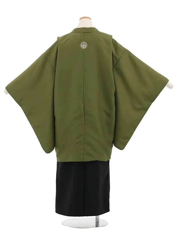 小学校 卒業式 男の子 袴 9037 カーキ 紋付小町kids