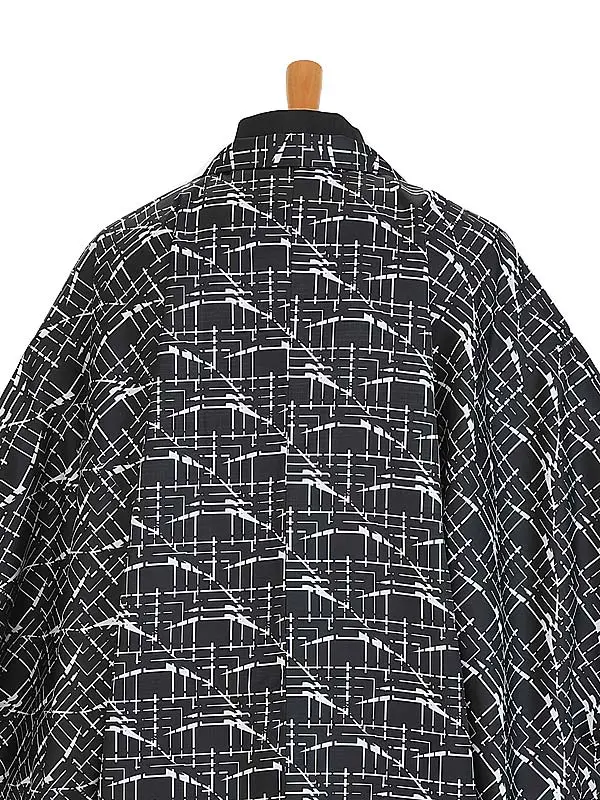 ﾒﾝｽﾞｱﾝｻﾝﾌﾞﾙ0039   羽織 L 黒モダン×着物 黒