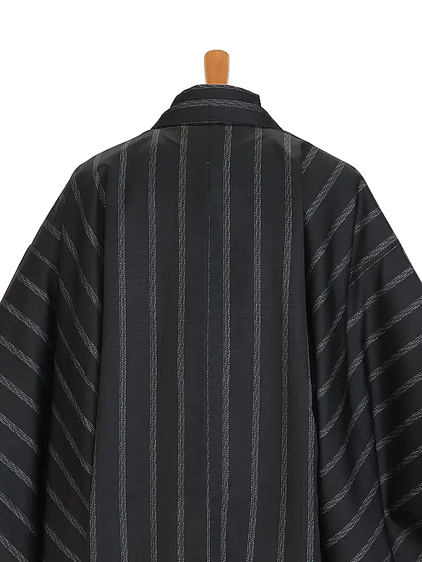 ﾒﾝｽﾞｱﾝｻﾝﾌﾞﾙ0041   L 黒グレー縞