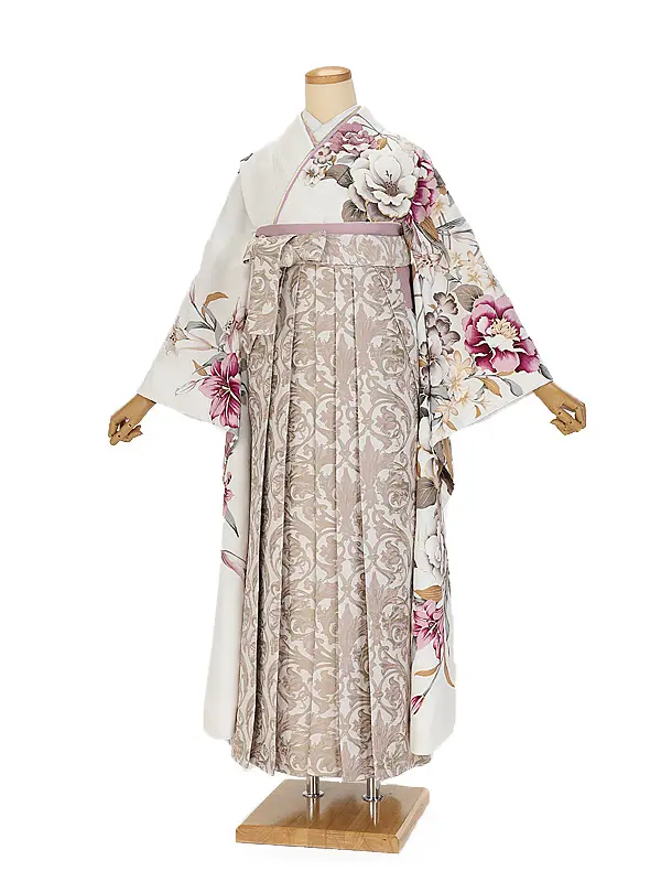 卒業式袴ﾚﾝﾀﾙ 1103 白花Eternal Bloomkakeru ×P