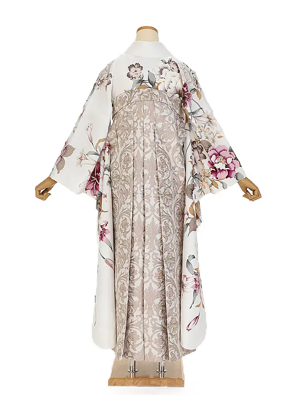 卒業式袴ﾚﾝﾀﾙ 1103 白花Eternal Bloomkakeru ×P