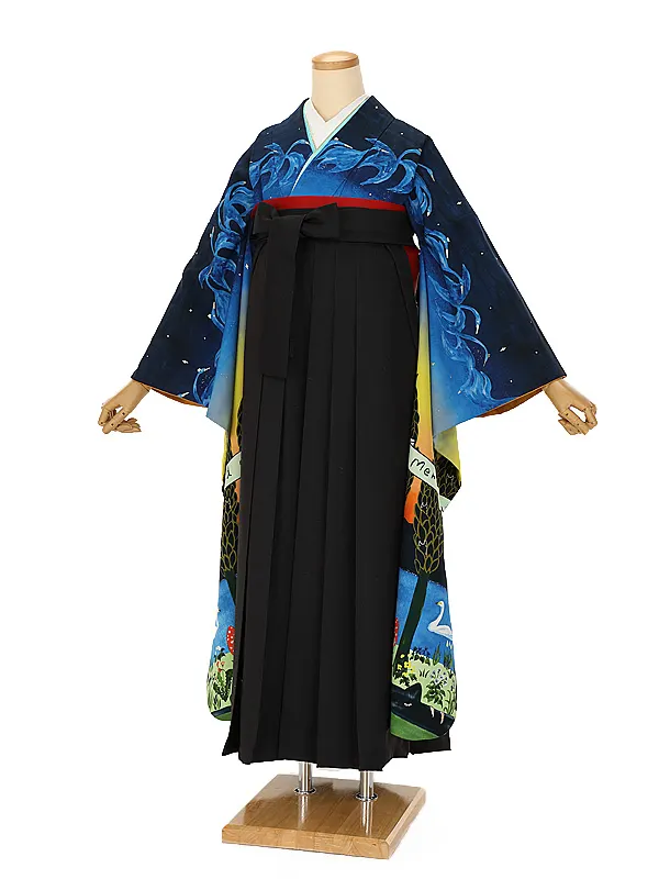 卒業式袴ﾚﾝﾀﾙ 1114 Modern with a Story×黒