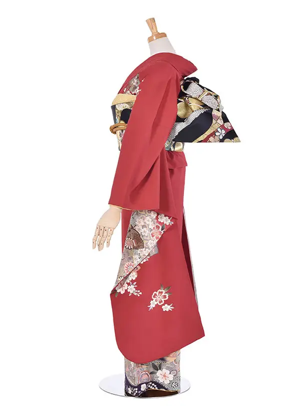 振袖・成人式・結納・お呼ばれ・姉妹振袖・0405赤花鼓