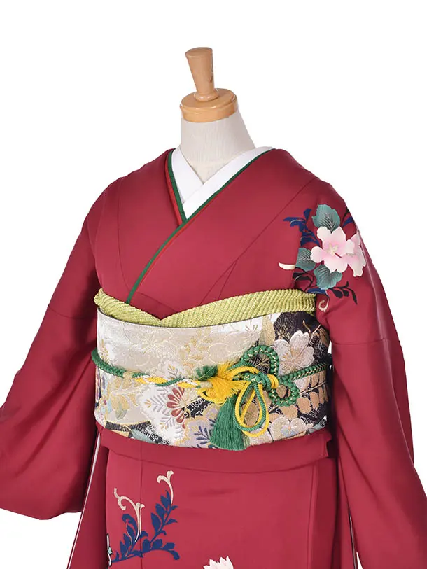 振袖・成人式・結納・お呼ばれ・姉妹振袖・04112赤牡丹