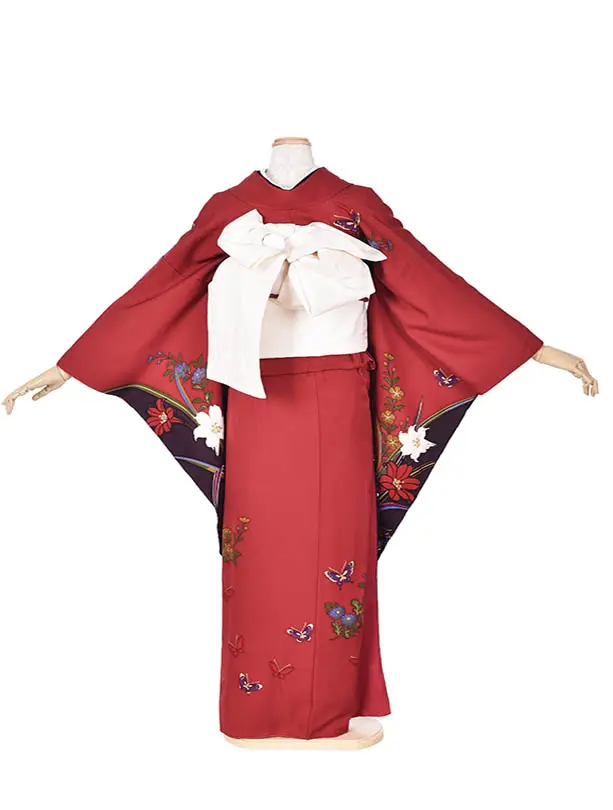 振袖・成人式・結納・お呼ばれ・姉妹振袖・0420赤百合