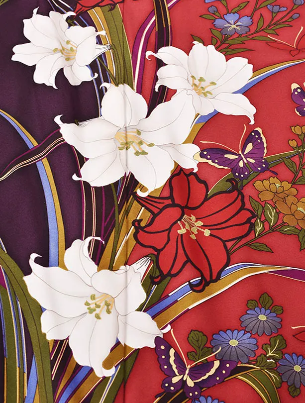 振袖・成人式・結納・お呼ばれ・姉妹振袖・0420赤百合