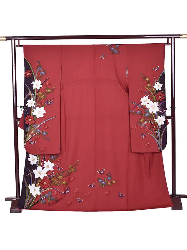 振袖・成人式・結納・お呼ばれ・姉妹振袖・0420赤百合