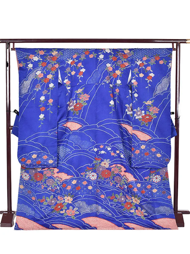 振袖・成人式・結納・お呼ばれ・姉妹振袖・0424青古典絞り