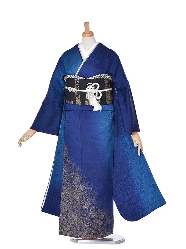 振袖・成人式・結納・お呼ばれ・姉妹振袖・0434青地紋金彩