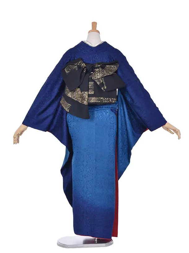 振袖・成人式・結納・お呼ばれ・姉妹振袖・0434青地紋金彩