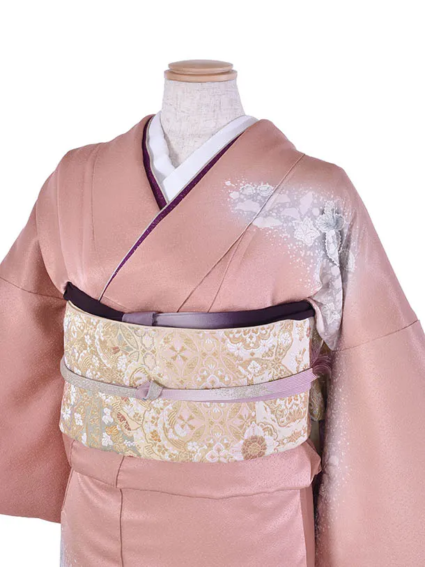 訪問着 0069ピンク辻が花