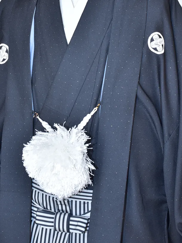 男性用袴・成人式・03342黒ラメ