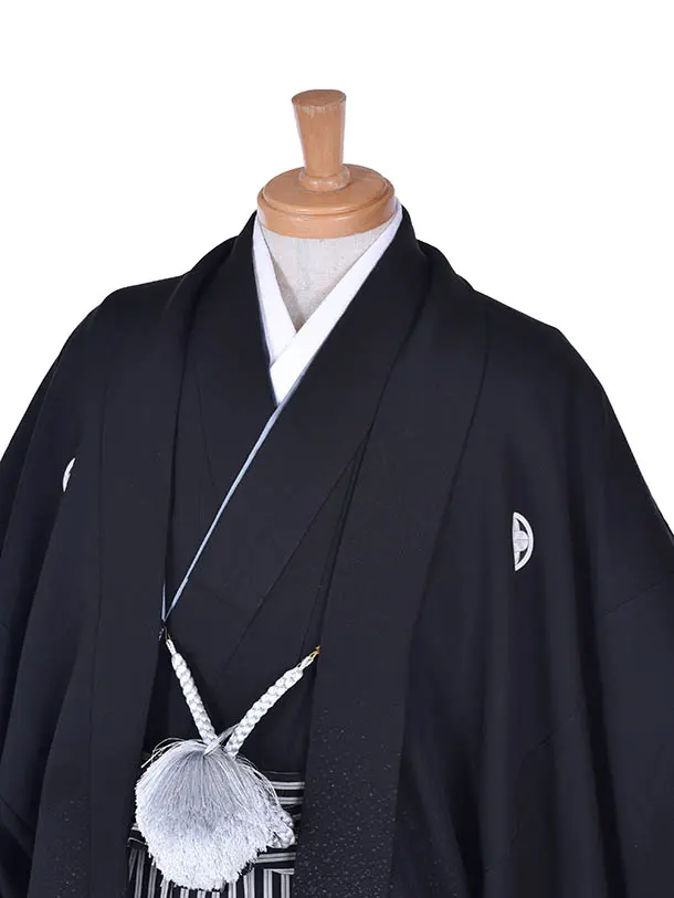 男性用袴・成人式・卒業式・結婚式・04128黒紋付