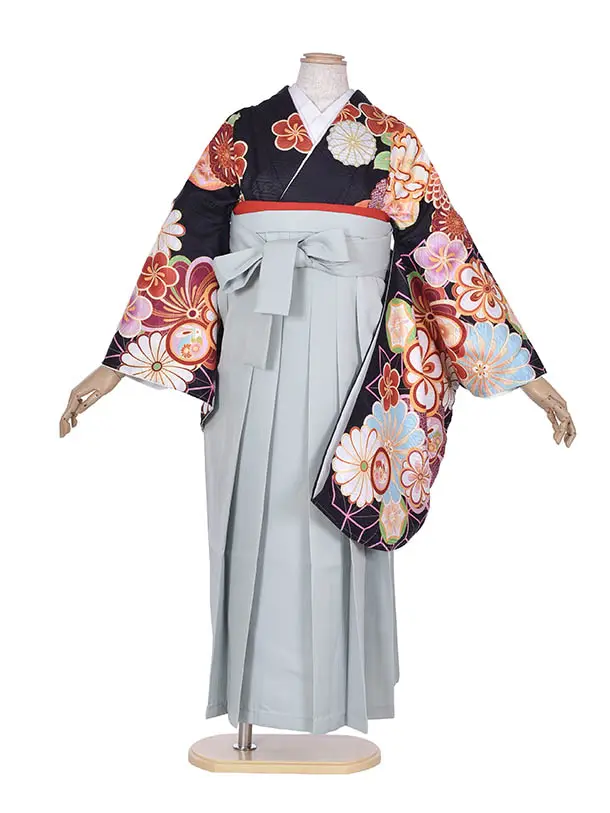 卒業袴 ﾚﾝﾀル0331雅黒の華