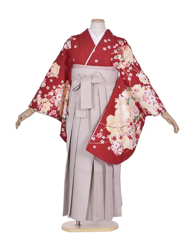 卒業袴 ﾚﾝﾀル0332紅花ひらり