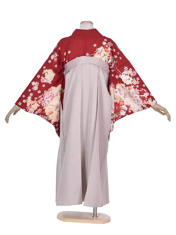 卒業袴 ﾚﾝﾀル0332紅花ひらり