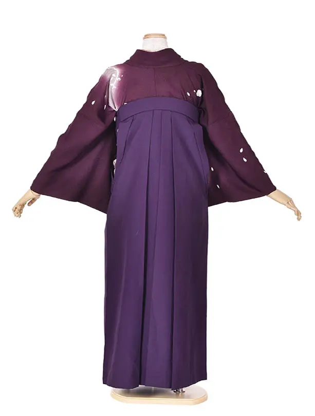 卒業式袴レンタルD068紫うさぎ