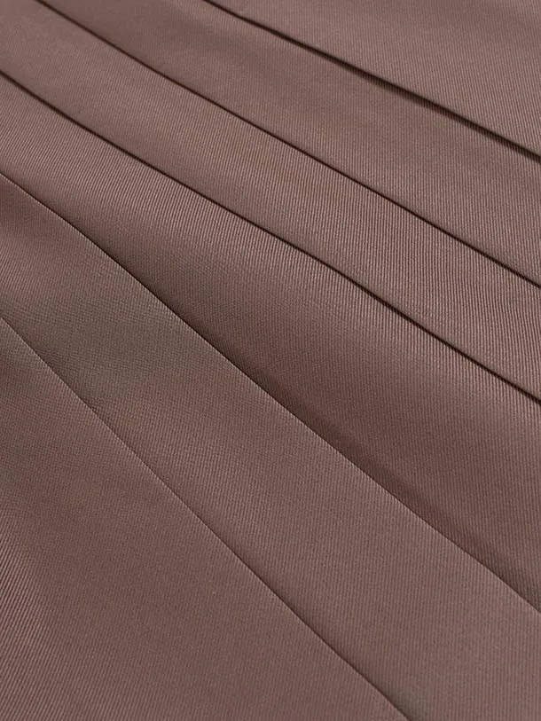 先生袴 ﾚﾝﾀルE032ピンク地紋×ブラウン袴