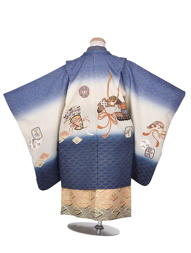 かんたん七五三1174(5歳)ブルーボカシカブト