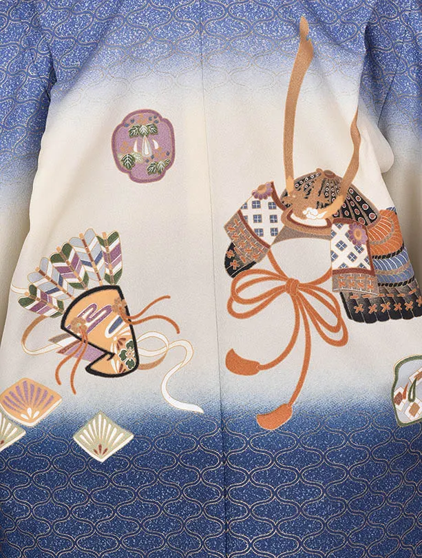 かんたん七五三1174(5歳)ブルーボカシカブト