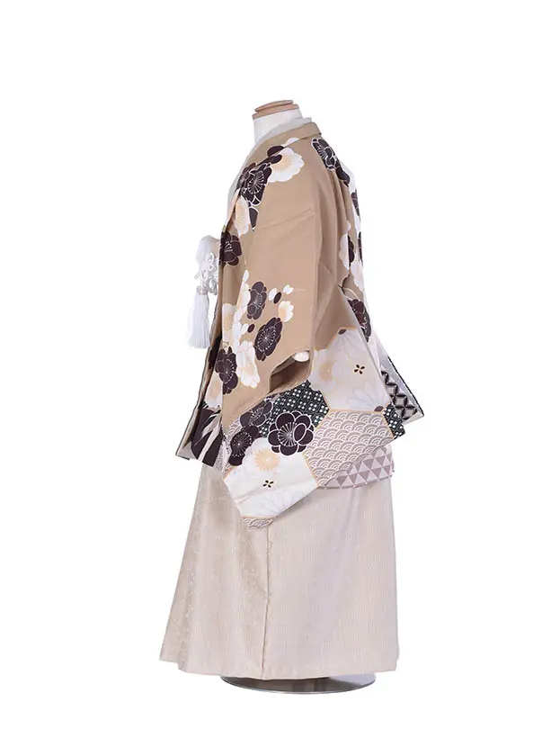 七五三レンタル(5歳男児）1385からしクリーム金袴