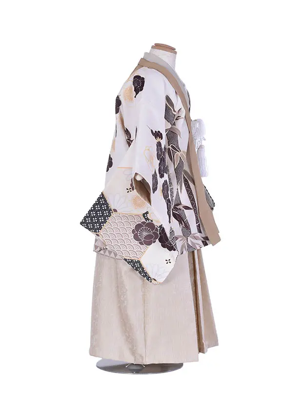 七五三レンタル(5歳男児）1385からしクリーム金袴