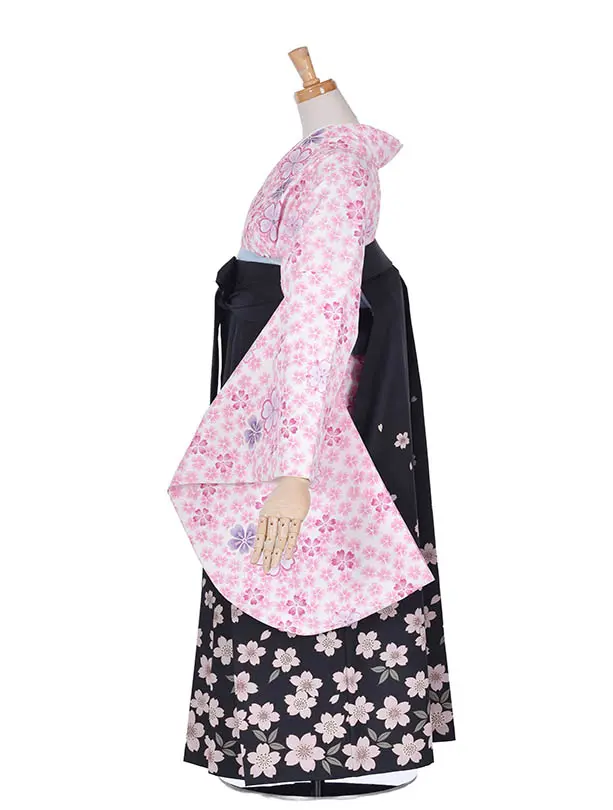 小学生卒業式袴女児0213ピンク桜桜