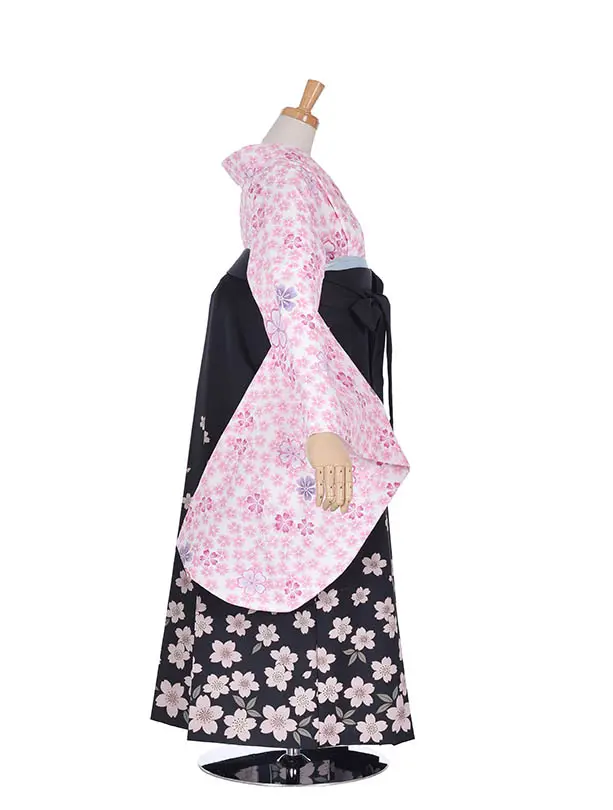 小学生卒業式袴女児0213ピンク桜桜