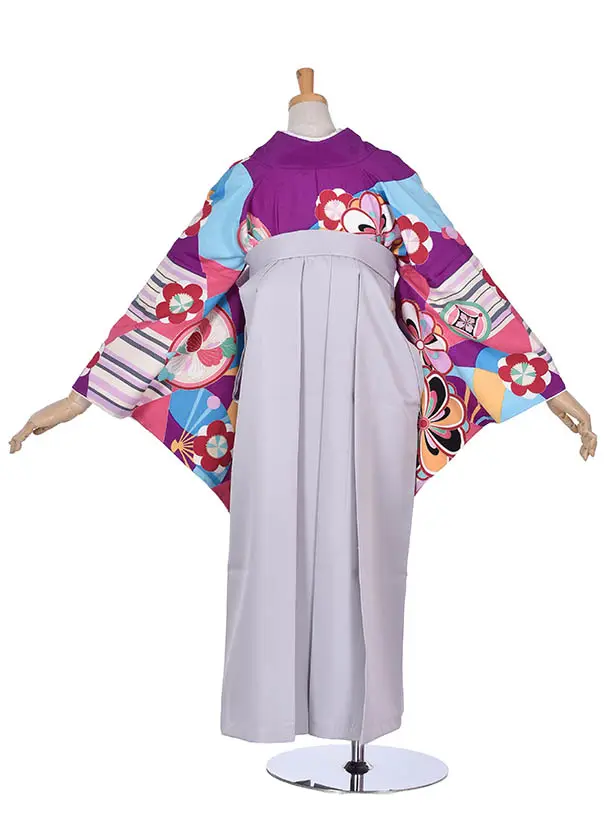 小学生卒業式袴女児0220椿モダン